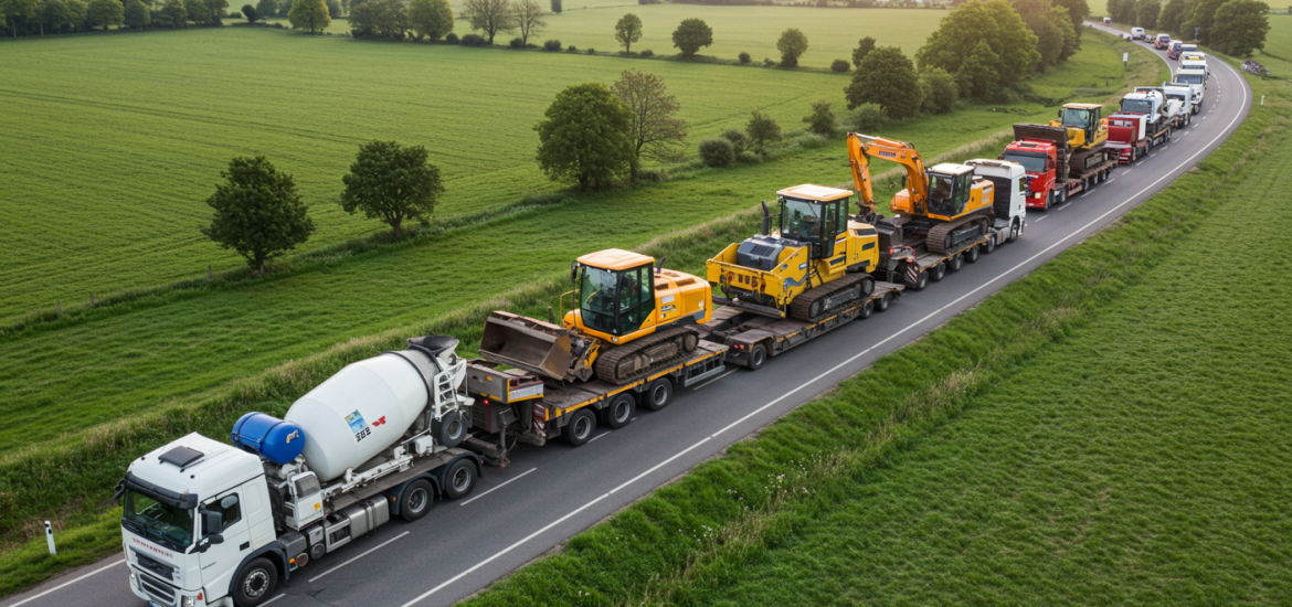 transport d'engins de chantier