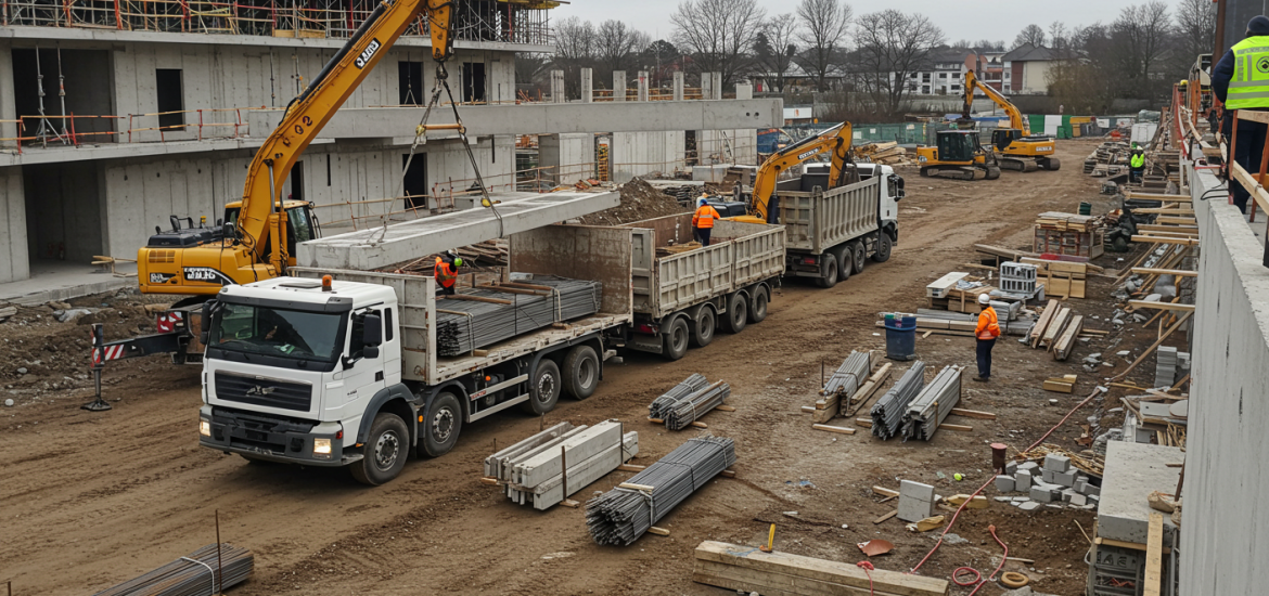 transport de materiaux de construction